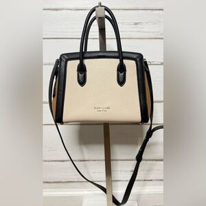 Kate Spade Knott Medium Satchel Colorblock Leather Crossbody Bag